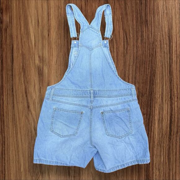 Lei Shortalls Overalls Sz M Women or Junior Light Wash Denim Blue Jean Beach Fun - Picture 2 of 7